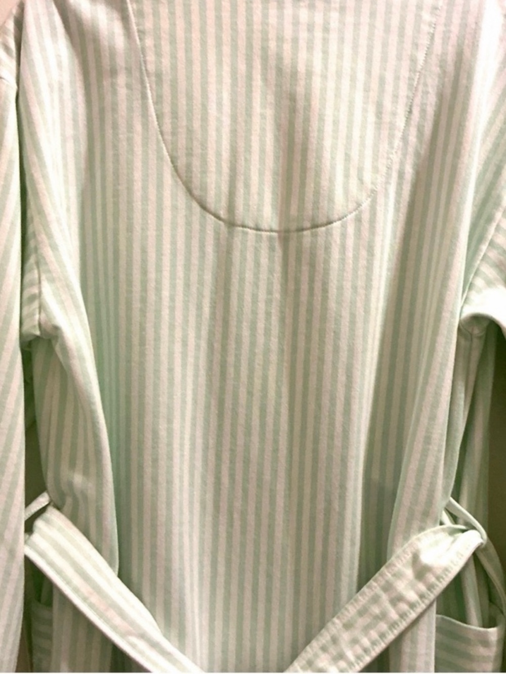 Mint Green Striped Robe - Picture 10 of 12